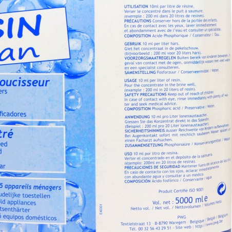 Nettoyant résine adoucisseur Resin Clean 5 L