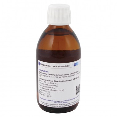 Citronnelle 250 ml - Huile essentielle