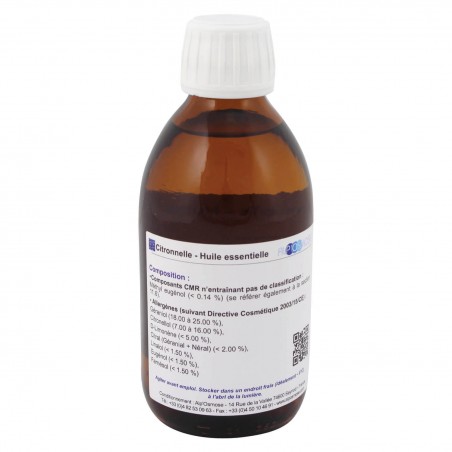 Citronnelle 250 ml - Huile essentielle