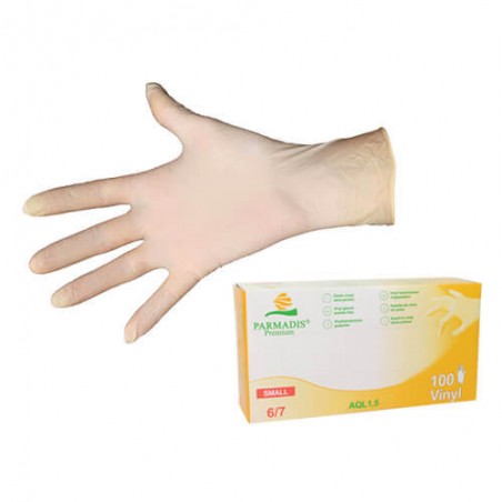 Gants jetables vinyle x100 Taille S - Copyright Alp'Osmose - 007064