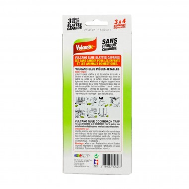 Anti-cafards - boîte 3 pièges