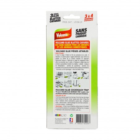 Anti-cafards - boîte 3 pièges